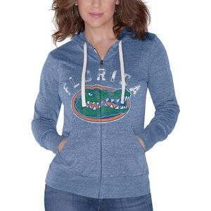 Women’s Touch by Alyssa Milano Florida Gators Heathered‎ Royal Full-Zip Hoodie M